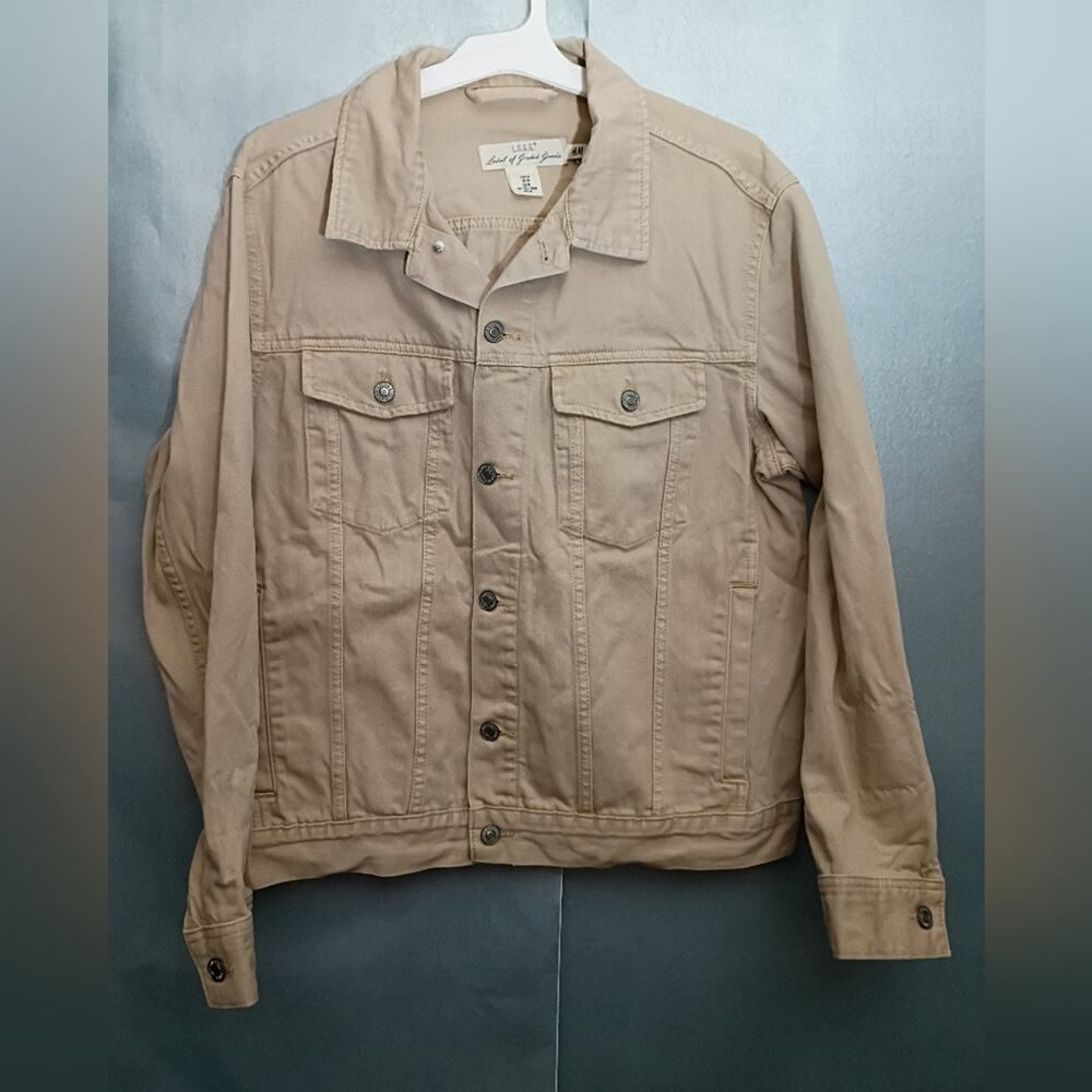 H&M Men's Beige Denim Jacket